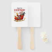 Cats For Everybody Cat Christmas Ugly Christmas Lo Fächer (Vorne und Hinten)