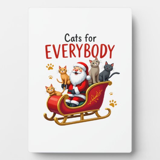 Cats For Everybody Cat Christmas Ugly Christmas Lo Fotoplatte (Vorderseite)