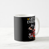 Cats For Everybody Christmas Cat Funny Xmas Men Wo Kaffeetasse (VorderseiteRechts)