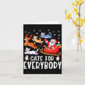 Cats For Everybody Christmas Cat Funny Xmas Men Wo Karte (Gelbe Blume)