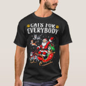 Cats For Everybody Christmas Cat Funny Xmas Men Wo T-Shirt (Vorderseite)
