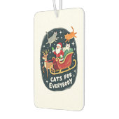 Cats For Everybody Christmas Cat Funny Xmas Women Autolufterfrischer (Links)