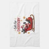 Cats For Everybody Christmas Cat Funny Xmas Women Geschirrtuch (Vertikal)