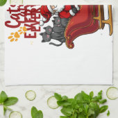Cats For Everybody Christmas Cat Funny Xmas Women Geschirrtuch (Gefaltet)