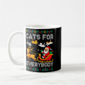 Cats For Everybody Christmas Cat Funny Xmas Women Kaffeetasse (Links)