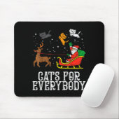 Cats For Everybody Christmas Cat Funny Xmas Women Mousepad (Mit Mouse)
