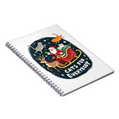 Cats For Everybody Christmas Cat Funny Xmas Women  Notizblock (Rechte Seite)