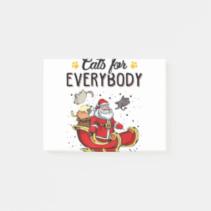 Cats for Everybody Christmas Cat Lover Gift Post-it Klebezettel