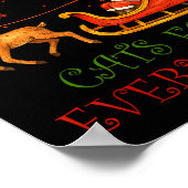 Cats For Everybody Christmas Funny Cat Xmas Santa Poster (Ecke)