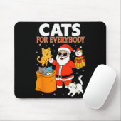 Cats For Everybody Funny Christmas Cat Xmas Santa  Mousepad (Mit Mouse)