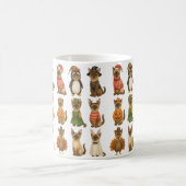 Cats for Holiday Seasons halloween valentine Xmas Kaffeetasse (Mittel)