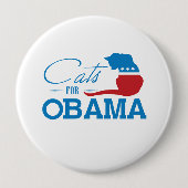 CATS FOR OBAMA - BUTTON (Vorderseite)