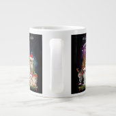 Cats Frohe Weihnachten Licht Jumbo-Tasse (Rückseite)