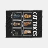 Cats Funny Cat Tricks Fleecedecke (Vorderseite (Horizontal))