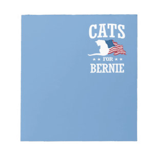 CATS FÜR BERNIE SANDERS NOTIZBLOCK