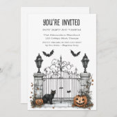 Cats Gatekeeper Custom Fun Einladung (Vorne/Hinten)