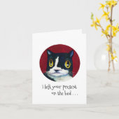 Cat's Geburtstag ÜBERRASCHUNG! Karte (Gelbe Blume)