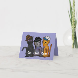 Cats Get Well Soon Karte