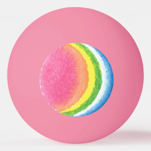 Cat's Glow Orange Ping Pong Ball Tischtennisball (Vorderseite)