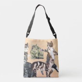 Cats Going to Play Tote Tragetaschen Mit Langen Trägern (Rückseite)
