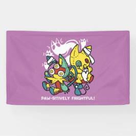 Cats Halloween Art: paw-sehenswert erschreckend Banner