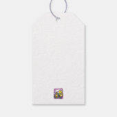 Cats Halloween Art: paw-sehenswert erschreckend Geschenkanhänger (Rückseite)