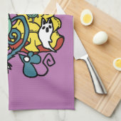 Cats Halloween Art: paw-sehenswert erschreckend Geschirrtuch (Viertel Falte)