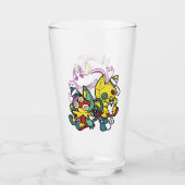 Cats Halloween Art: paw-sehenswert erschreckend Glas (Vorderseite)