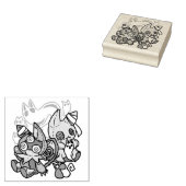 Cats Halloween Art: paw-sehenswert erschreckend Gummistempel (Stempel)