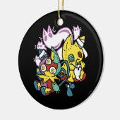 Cats Halloween Art: paw-sehenswert erschreckend Keramik Ornament (Links)