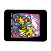 Cats Halloween Art: paw-sehenswert erschreckend Magnet (Horizontal)