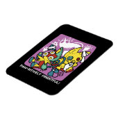 Cats Halloween Art: paw-sehenswert erschreckend Magnet (Linke Seite)