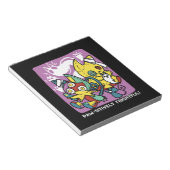 Cats Halloween Art: paw-sehenswert erschreckend Notizblock (angewinkelt)