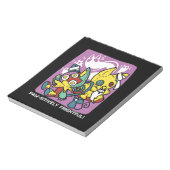 Cats Halloween Art: paw-sehenswert erschreckend Notizblock (Rotiert)