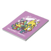 Cats Halloween Art: paw-sehenswert erschreckend Notizblock (Rotiert)