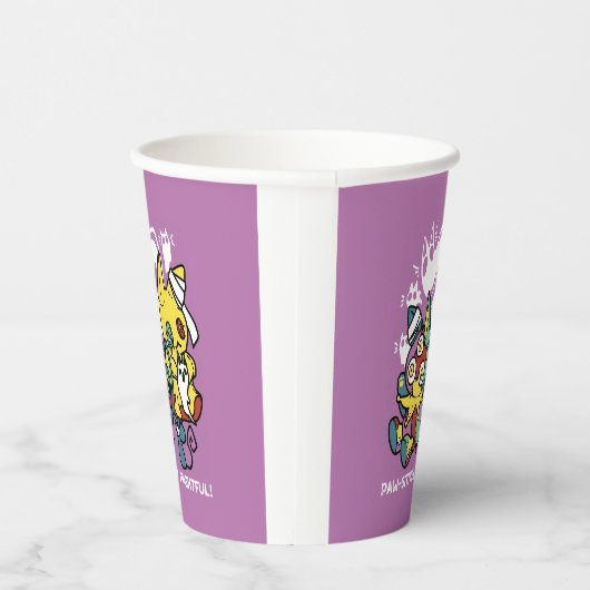 Cats Halloween Art: paw-sehenswert erschreckend Pappbecher (Rechts)