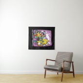 Cats Halloween Art: paw-sehenswert erschreckend Wandteppich (Beispiel (Horizontal))