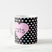 Cats Hearts Tasse (Vorderseite Links)