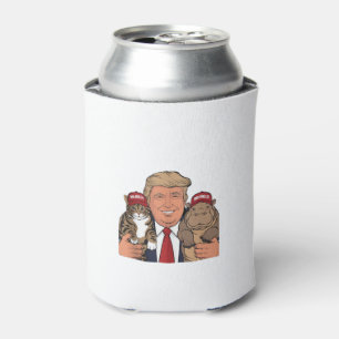 Cats Hippos und Trump vereint Moo Deng 24 Ruhm Dosenkühler