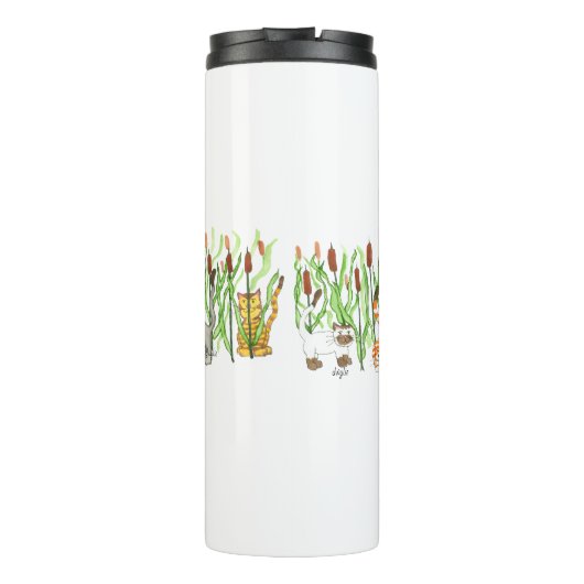 Cats in CatTails Thermosbecher (Rückseite)