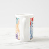 Cats in Multicolour Porzellantasse (Rückseite)