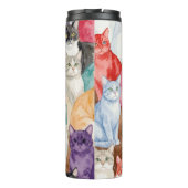 Cats in Multicolour  Thermosbecher (Rückseite)