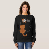 Cats In The Pocket Breast Pocket Animal  Cats Sweatshirt (Vorne ganz)