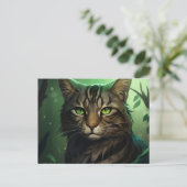 Cats in the Wild Postkarte (Stehend Vorderseite)