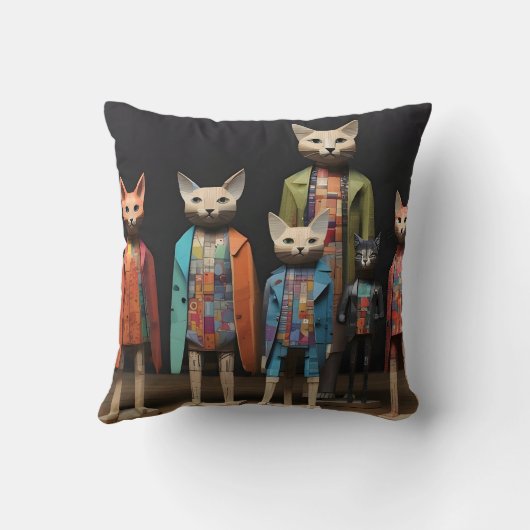 cats - Katzen Kissen (Rückseite)