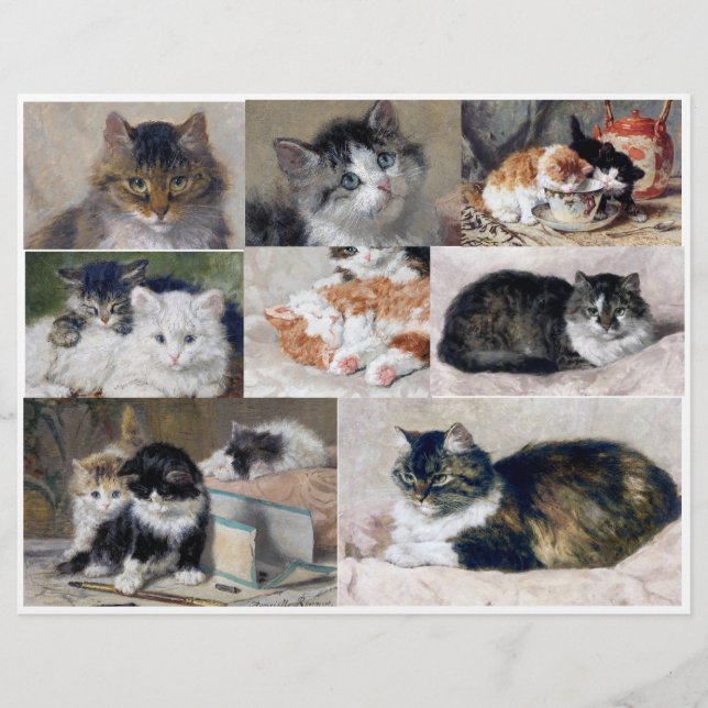 Cats & Kittens Art von Henriette Ronner (Vorderseite)