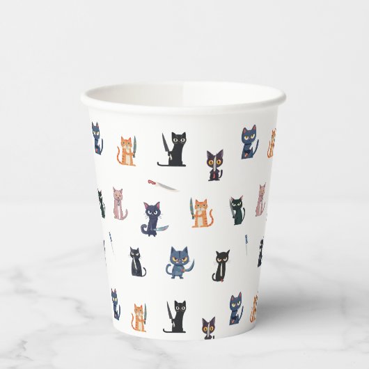 Cats & Knies Papier Cup Pappbecher (Links)