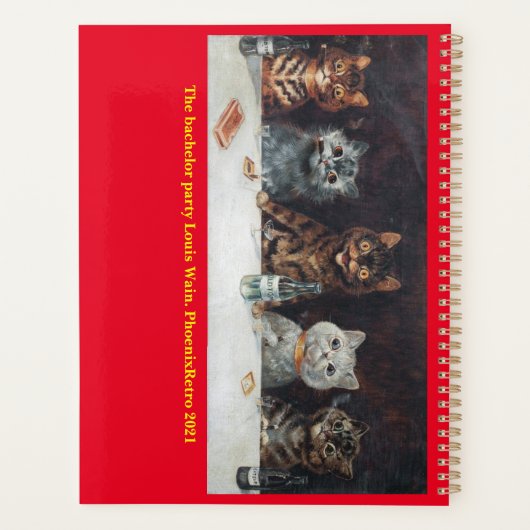 Cat's Life - Louis Wain Planer (Rückseite)