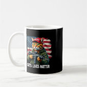 Cats Lives Problem Funny Trump 2024 Cat Voting Tru Kaffeetasse (Links)