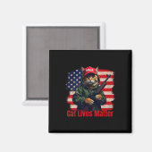 Cats Lives Problem Funny Trump 2024 Cat Voting Tru Magnet (Vorderseite/Rückseite)